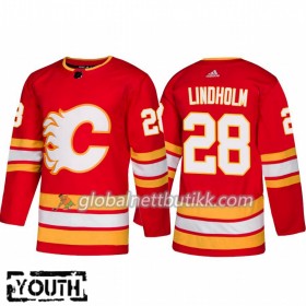 Calgary Flames Hockeydrakt Elias Lindholm 28 Alternate 2018-2019 Adidas Authentic - Barn